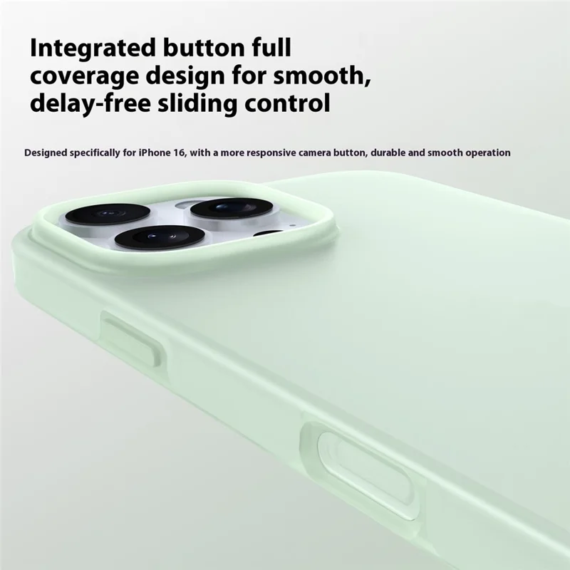 For iPhone 14 Pro Case Heat Dissipation Ice-Transparent Liquid Silicone + PC Phone Cover - Green