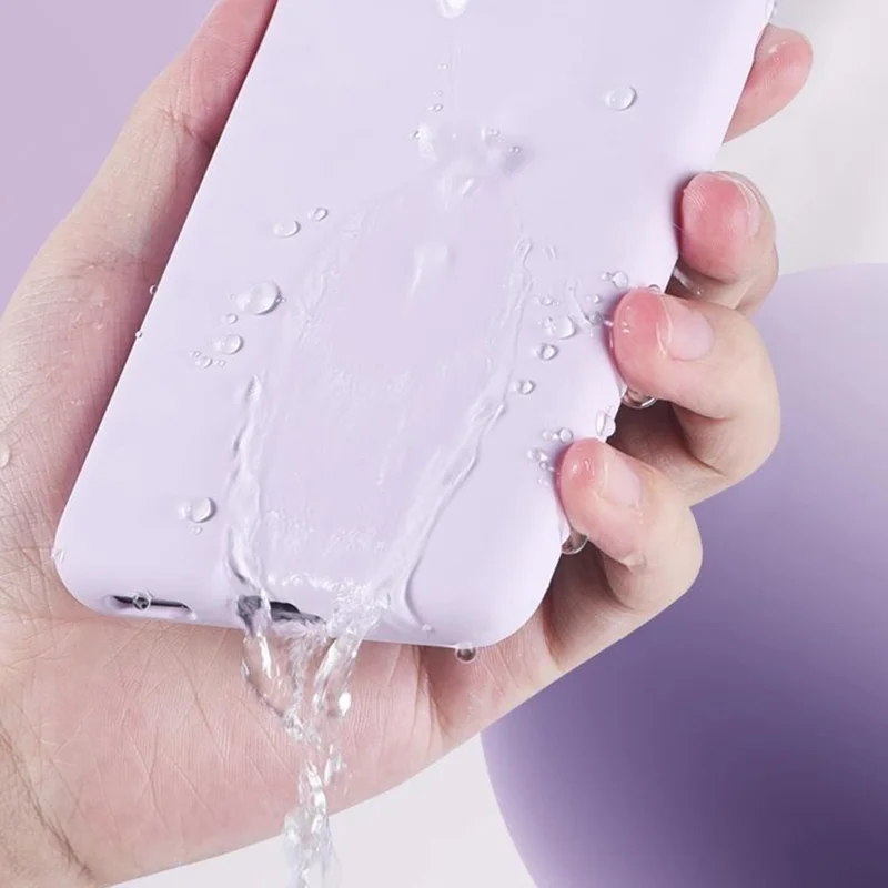 Para OnePlus Ace 5 5G / Ace 5 Pro 5G Capa Pele Amigável Silicone Líquido + Capa de Telefone PC - Roxo Claro