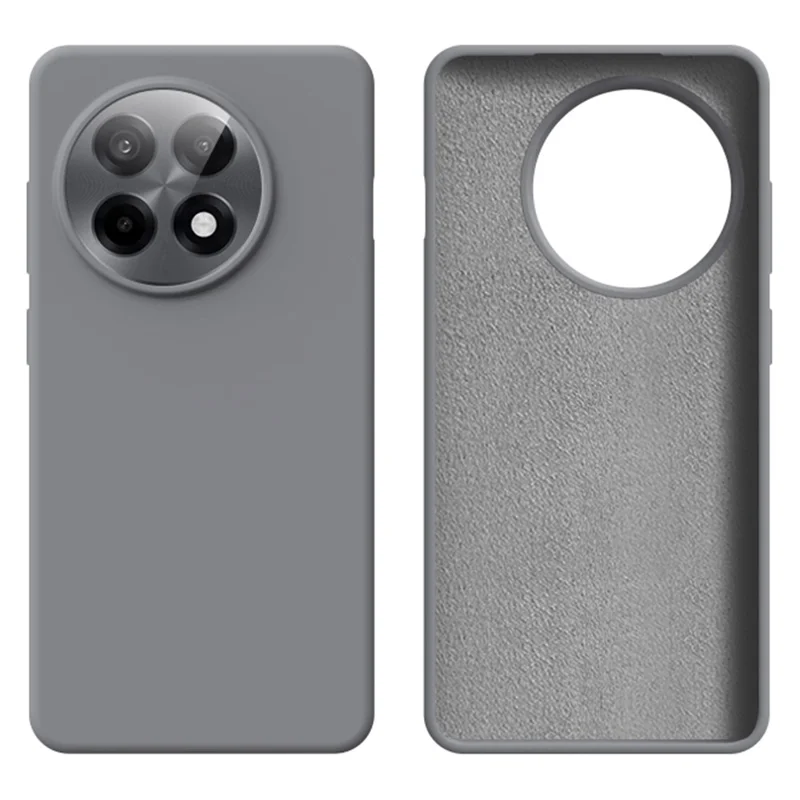 For OnePlus Ace 5 5G / Ace 5 Pro 5G Case Skin-Friendly Liquid Silicone + PC Phone Cover - Dark Grey