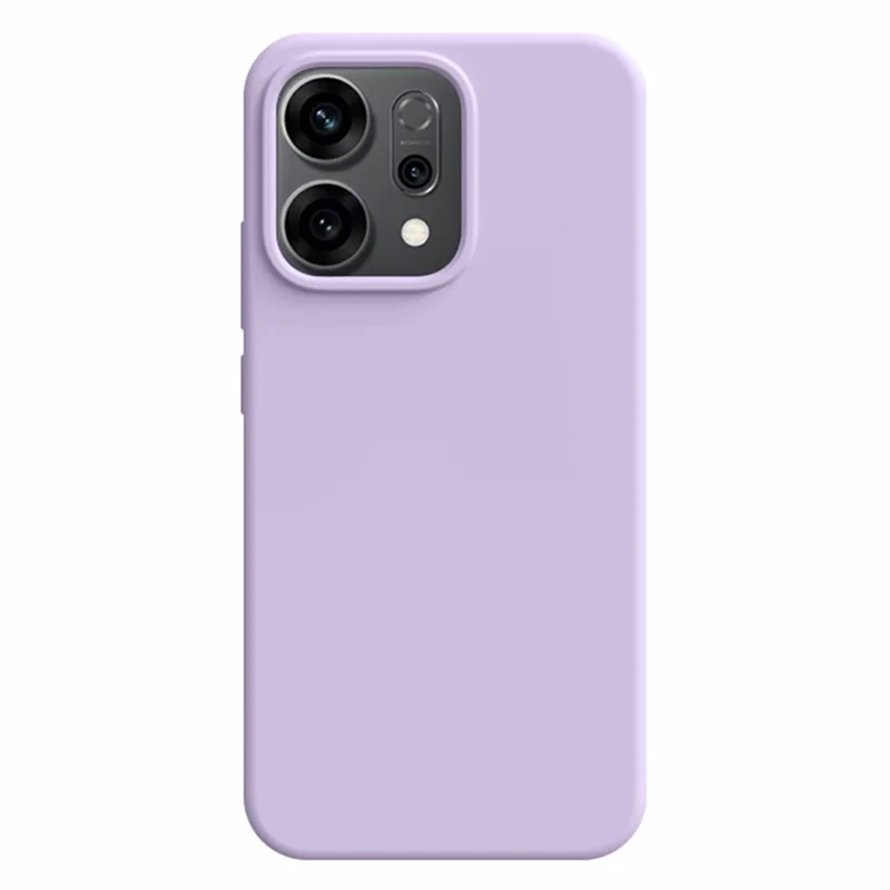 For Oppo Reno14 5G (Global) Case Skin-Friendly Liquid Silicone + PC Phone Cover - Light Purple