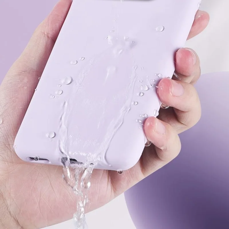 For Xiaomi 14 Case Skin-Friendly Liquid Silicone + PC Phone Cover - Light Purple
