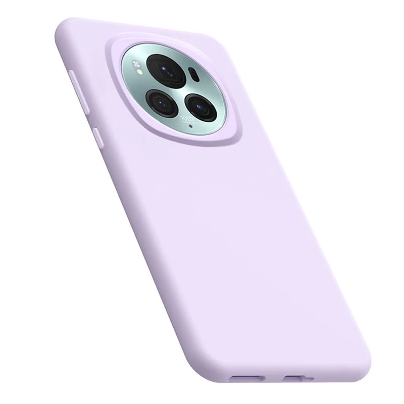 For Honor Magic6 5G Case Skin-Friendly Liquid Silicone + PC Phone Cover - Light Purple