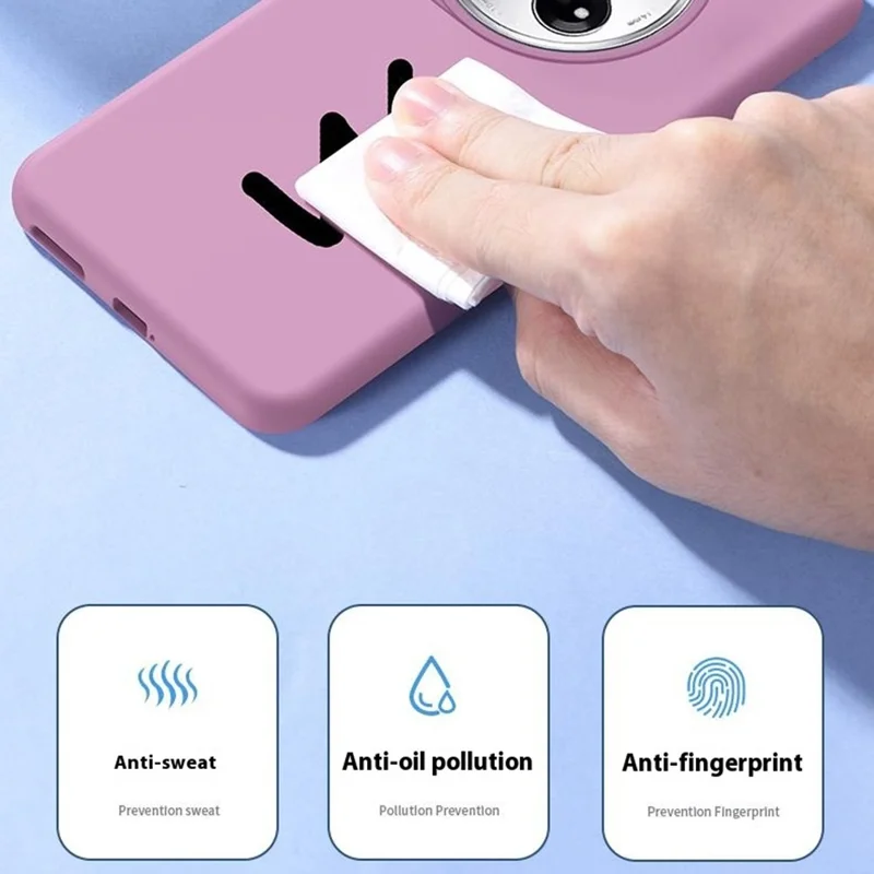 For OnePlus 12 5G Case Skin-Friendly Liquid Silicone + PC Phone Cover - Light Purple