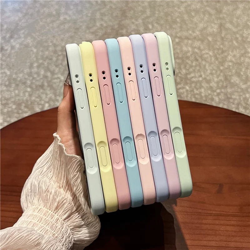 For iPhone 16 Pro Max Case Soft Microfiber Lining Liquid Silicone + PC Phone Cover - Light Yellow