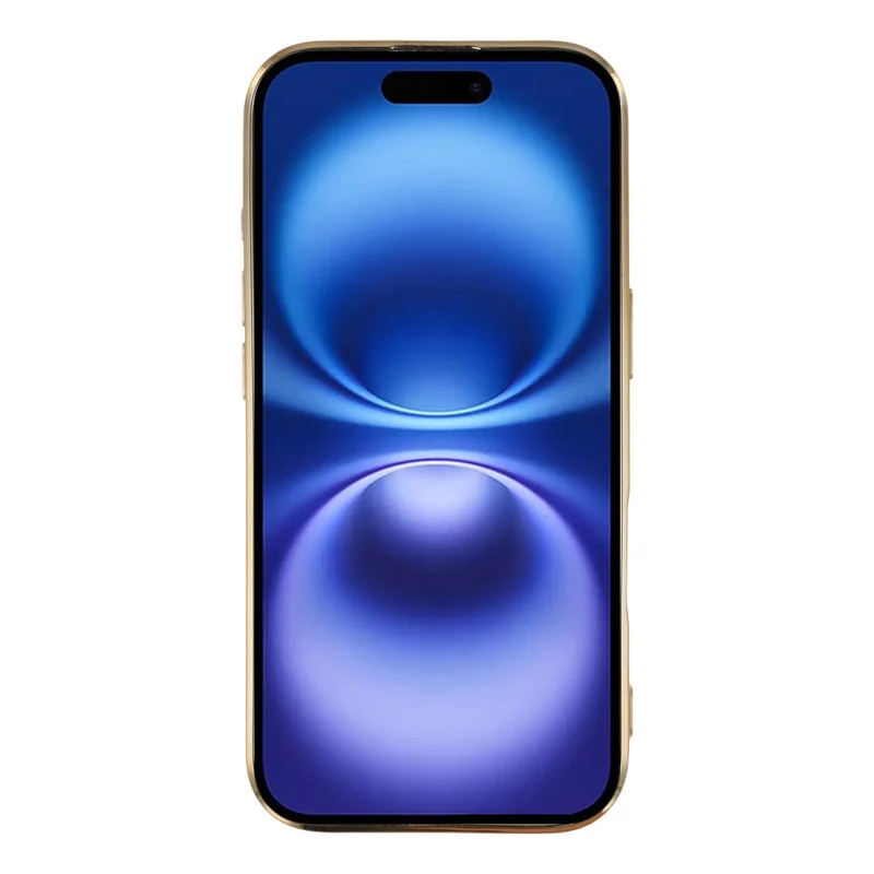 Magnetische Schutzhülle für iPhone 17 mit CD-Venen Glaslinsen-Schutz TPU Rückseite und Displayschutzfolie - Gold