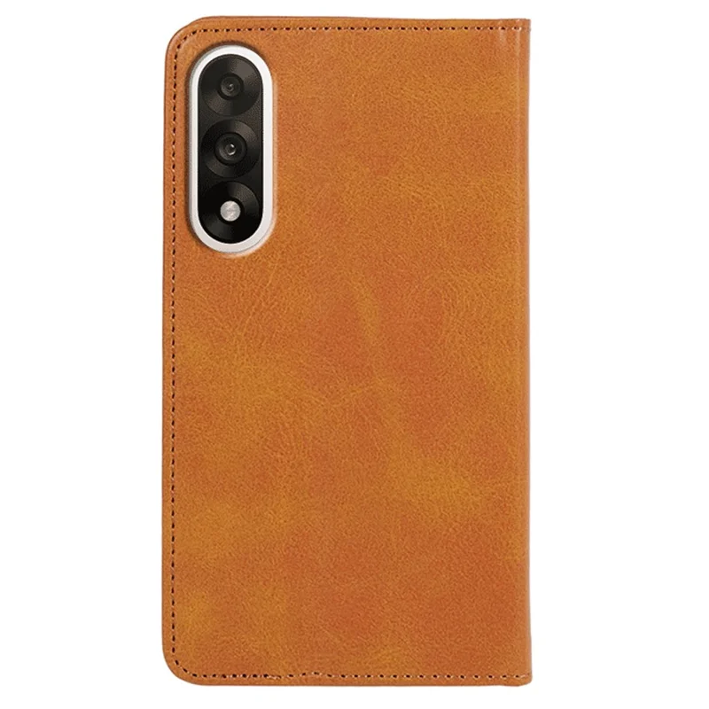 Pour OnePlus Ace 5 Ultra 5G / Nord 5 5G Étui en Cuir PU Magnétique Robuste Texture de Veau - Kaki