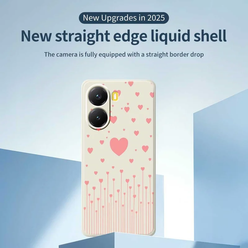 Pour Xiaomi Redmi Turbo 4 5G / Poco X7 Pro 5G Étui Rose Motif Amour Impression Bord Droit Coque de Téléphone en TPU - Vert