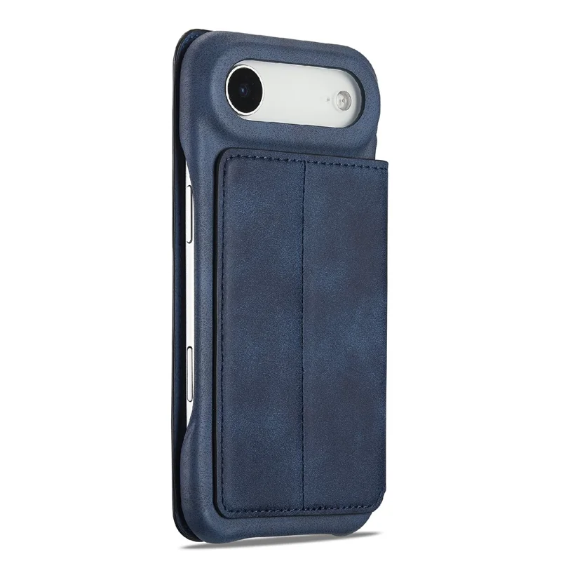 LC.IMEEKE For iPhone Air Case Card Holder Stand Leather Phone Cover - Blue