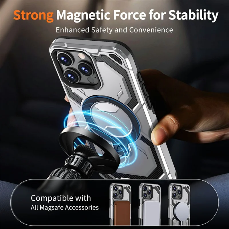 Massenbestellung für iPhone 16 Pro Max Hülle mit rotierendem Ständer TPU + PC Sturzsicherer Handyhülle - Grün