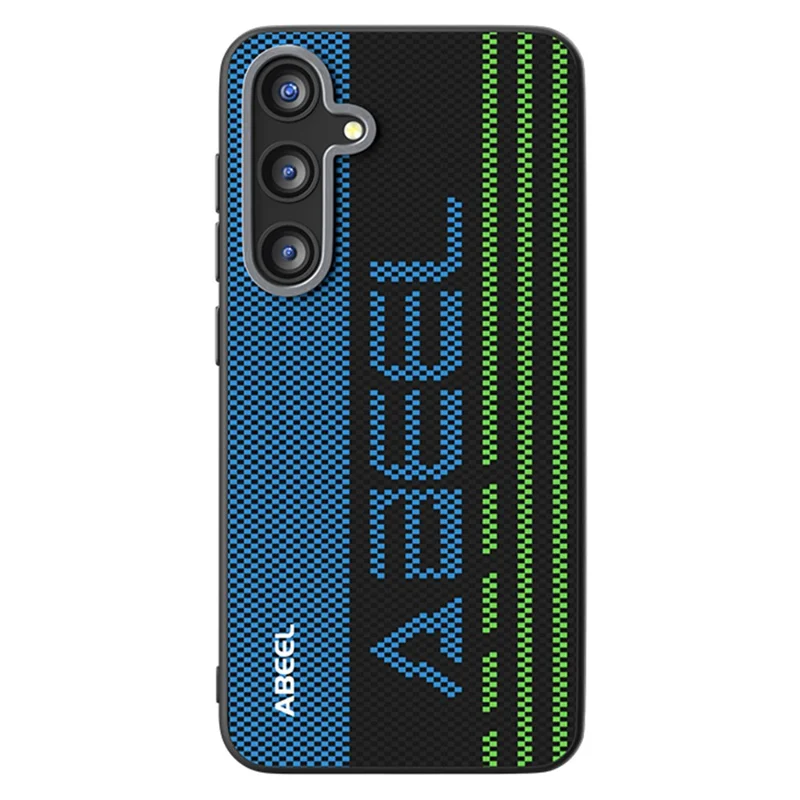 Étui ABEEL pour Samsung Galaxy S25 FE Compatible avec MagSafe - Coque de téléphone en PC TPU et alliage d'aluminium avec cuir imprimé - Numéro 1 Exceptionnel