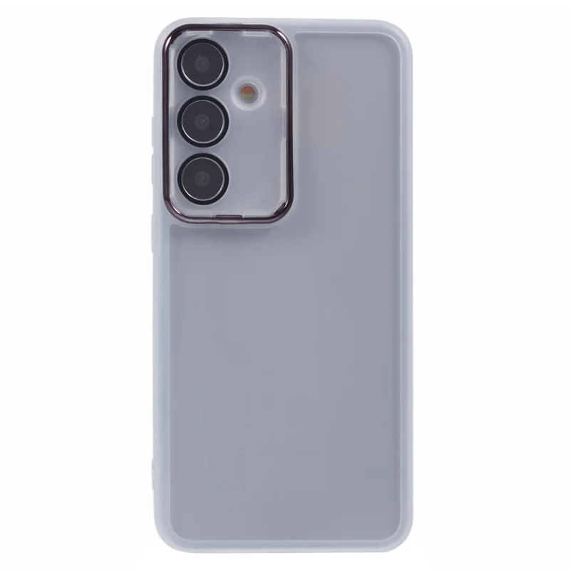 Bulk Purchasing 20Pcs For Samsung Galaxy A54 5G Case Electroplated Camera Frame TPU Phone Cover Precise Cutouts - Transparent White
