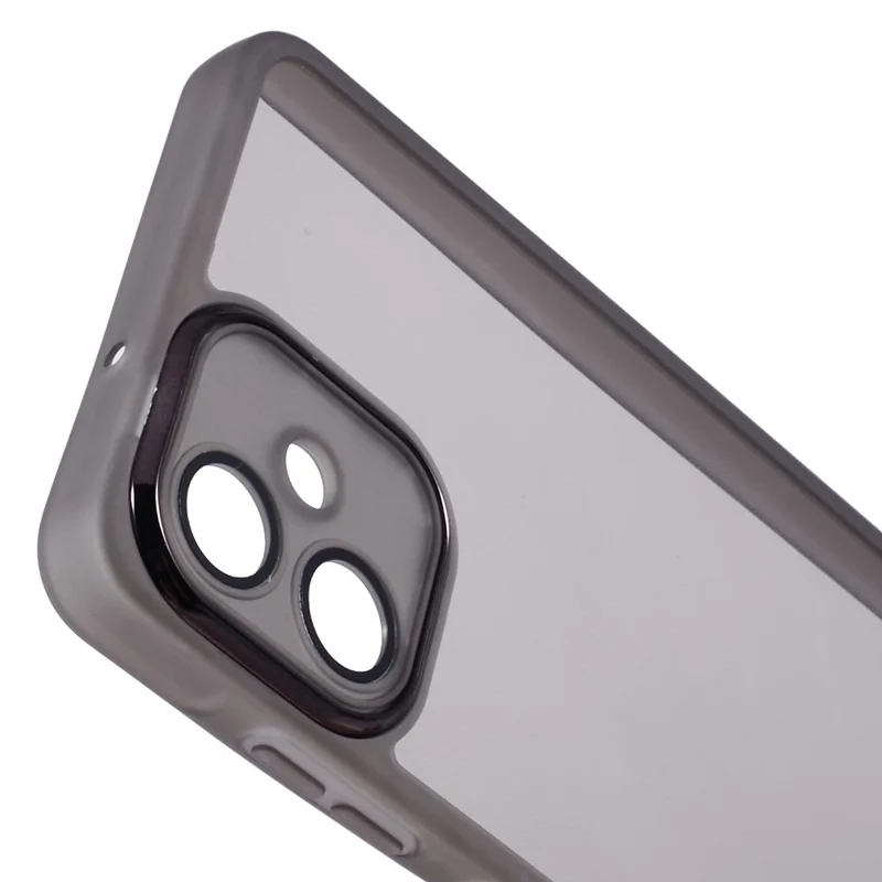 Bulk Purchasing 20Pcs For Samsung Galaxy A06 4G Case Electroplated Camera Frame TPU Phone Cover Precise Cutouts - Transparent Black
