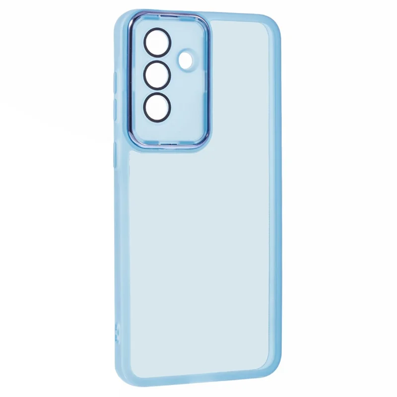 Bulk Purchasing 20Pcs For Samsung Galaxy A36 5G Case Electroplated Camera Frame TPU Phone Cover Precise Cutouts - Transparent Blue