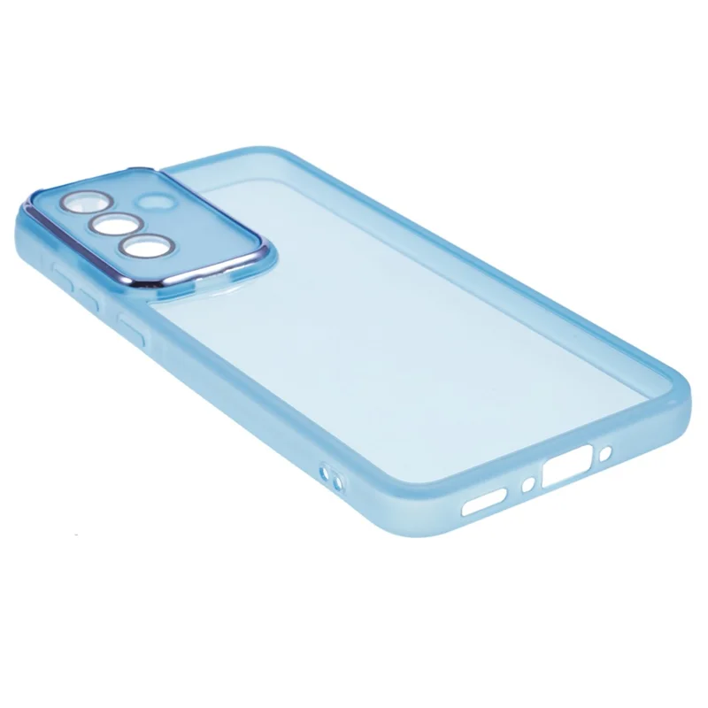 Bulk Purchasing 20Pcs For Samsung Galaxy A36 5G Case Electroplated Camera Frame TPU Phone Cover Precise Cutouts - Transparent Blue