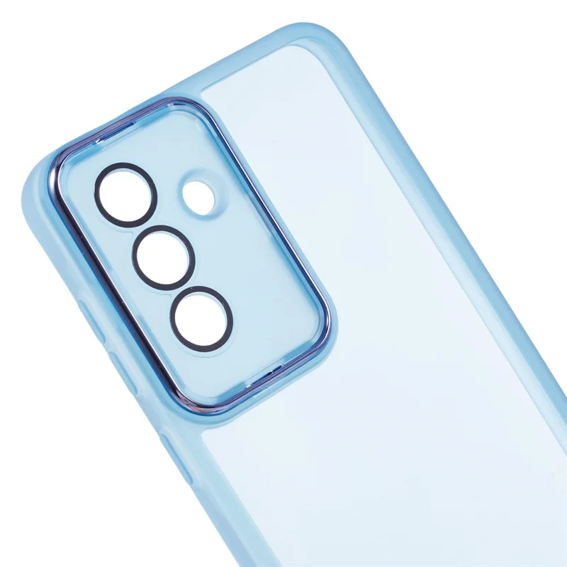 Bulk Purchasing 20Pcs For Samsung Galaxy A36 5G Case Electroplated Camera Frame TPU Phone Cover Precise Cutouts - Transparent Blue