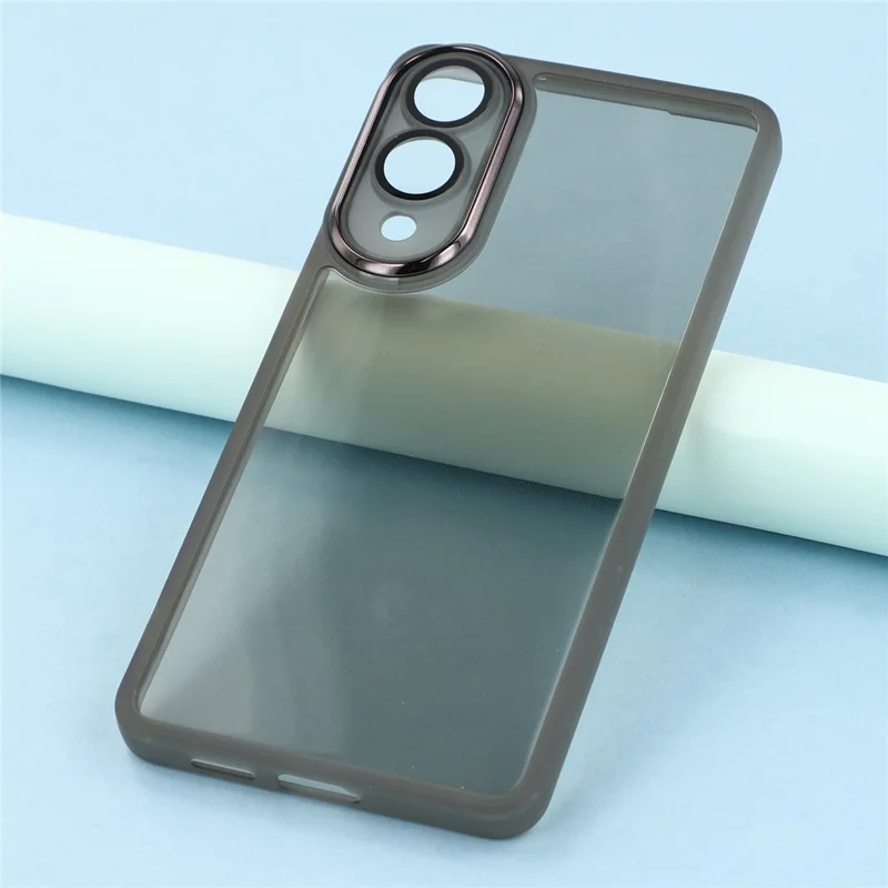 Bulk Purchasing 20Pcs For Samsung Galaxy S25 Edge Case Electroplated Camera Frame TPU Phone Cover Precise Cutouts - Transparent Black