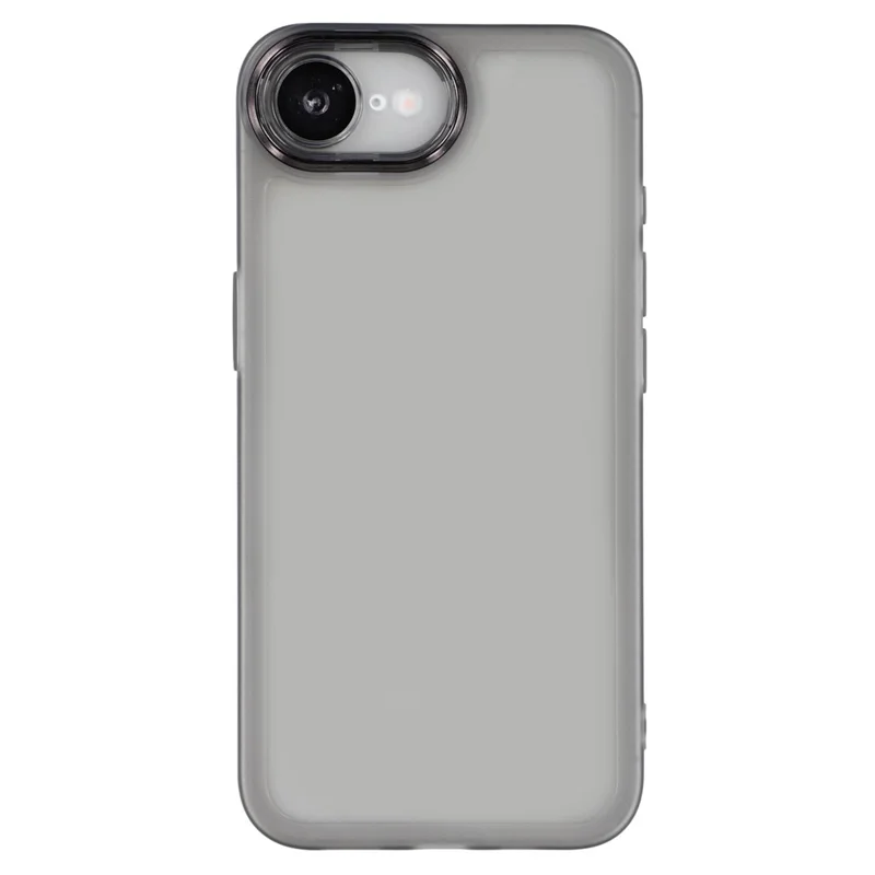 Bulk Purchasing 20Pcs For iPhone 16e Case Electroplated Camera Frame TPU Phone Cover Precise Cutouts - Transparent Black