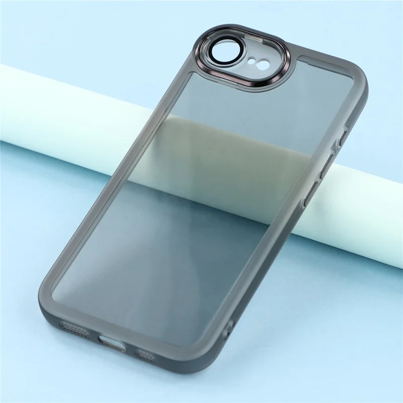 Bulk Purchasing 20Pcs For iPhone 16e Case Electroplated Camera Frame TPU Phone Cover Precise Cutouts - Transparent Black