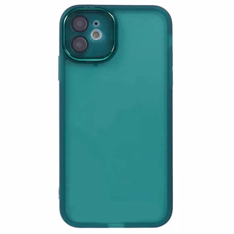 Bulk Purchasing 20Pcs For iPhone 11 Case Electroplated Camera Frame TPU Phone Cover Precise Cutouts - Transparent Green