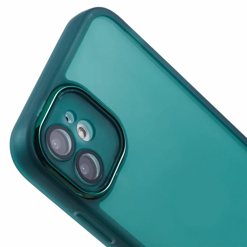 Bulk Purchasing 20Pcs For iPhone 11 Case Electroplated Camera Frame TPU Phone Cover Precise Cutouts - Transparent Green