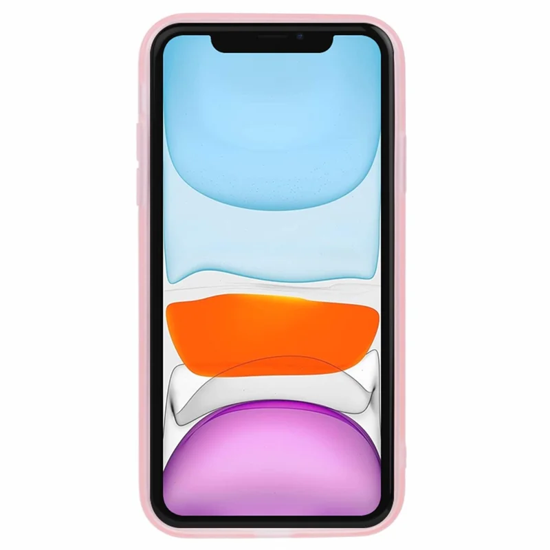 Großeinkauf 20 Stück iPhone 12 Hülle Elektrolytisch beschichteter Kamerarahmen TPU Handyhülle mit präzisen Aussparungen - Transparent Rosa