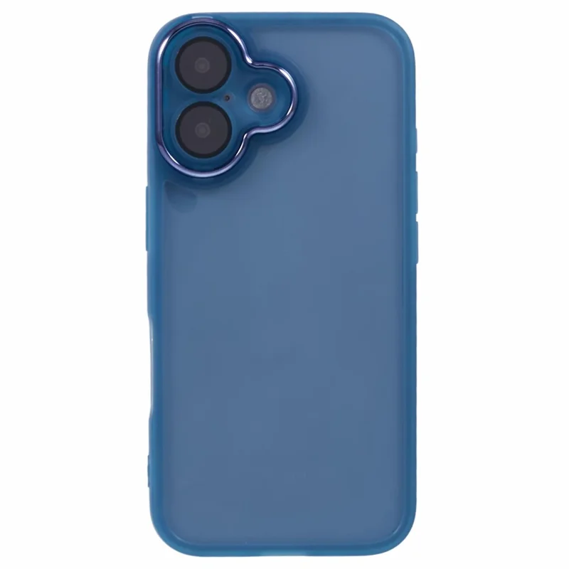 Bulk Purchasing 20Pcs For iPhone 16 Plus Case Electroplated Camera Frame TPU Phone Cover Precise Cutouts - Transparent Blue