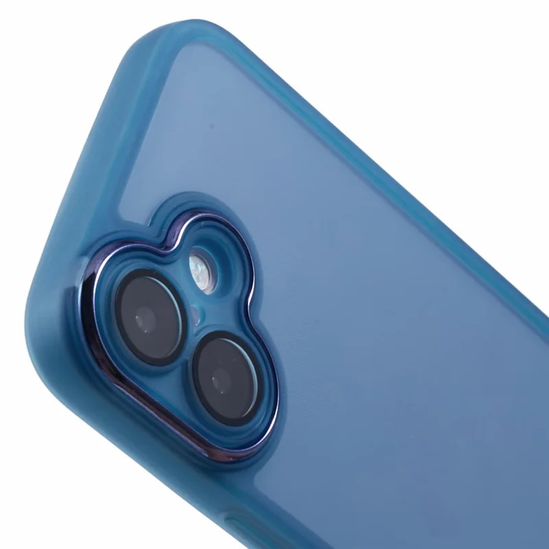 Bulk Purchasing 20Pcs For iPhone 16 Plus Case Electroplated Camera Frame TPU Phone Cover Precise Cutouts - Transparent Blue