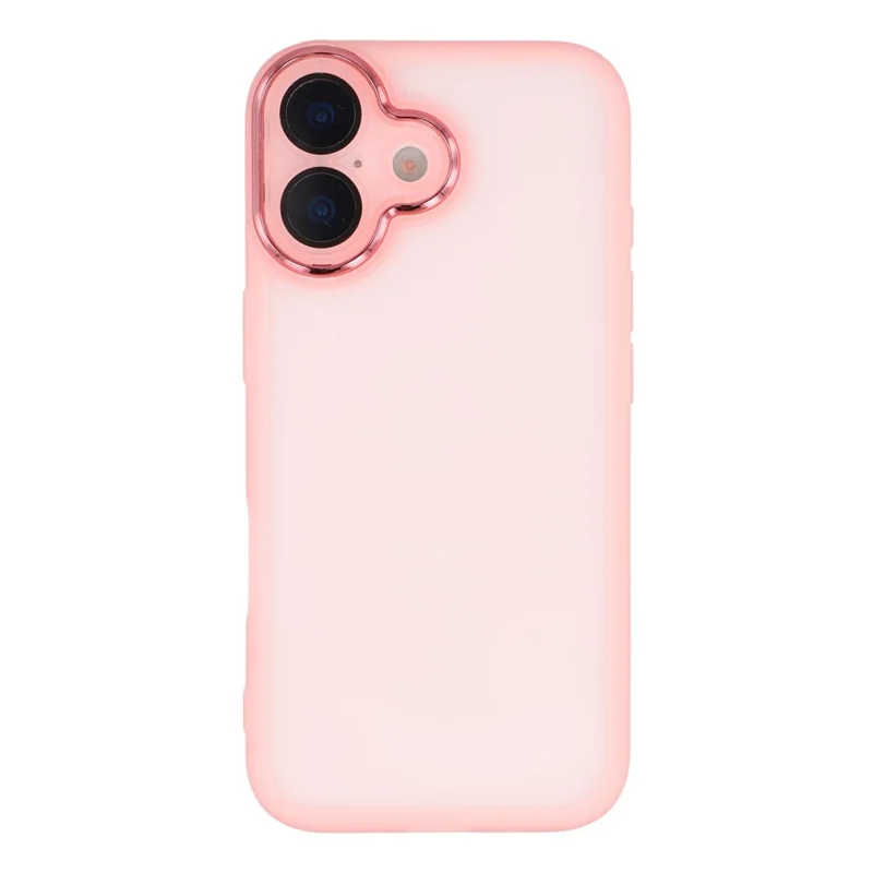 Bulk Purchasing 20Pcs For iPhone 17 Case Electroplated Camera Frame TPU Phone Cover Precise Cutouts - Transparent Pink