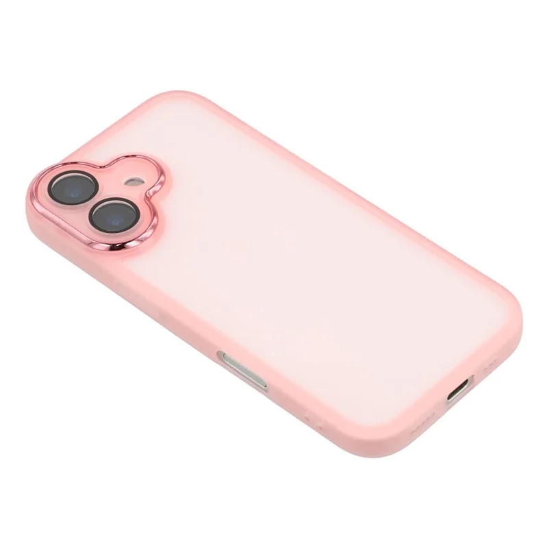 Bulk Purchasing 20Pcs For iPhone 17 Case Electroplated Camera Frame TPU Phone Cover Precise Cutouts - Transparent Pink