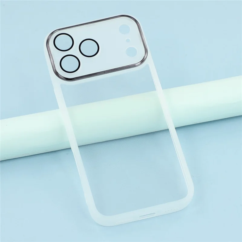 Bulk Buy 20 PCS For iPhone 17 Pro Max Case Electroplated Camera Frame Eagle Eye TPU Precise Cutouts Shockproof - Transparent White
