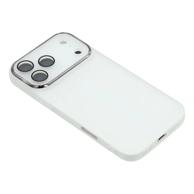 Bulk Purchasing 20Pcs For iPhone 17 Pro Case Electroplated Camera Frame TPU Phone Cover Precise Cutouts - Transparent White