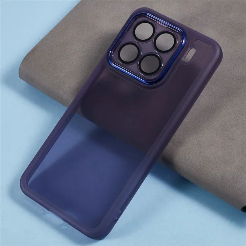 Compra a granel de 20 Fundas para Xiaomi 15 Pro con Marco de Cámara Electropulido TPU y Recortes Precisos - Transparente Morado