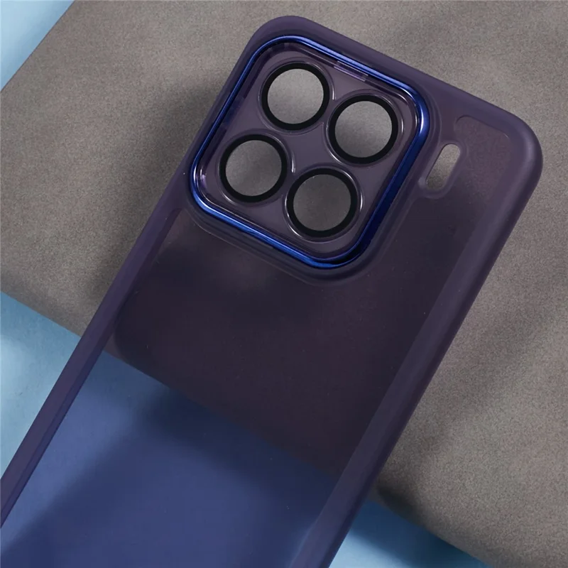 Compra a granel de 20 Fundas para Xiaomi 15 Pro con Marco de Cámara Electropulido TPU y Recortes Precisos - Transparente Morado