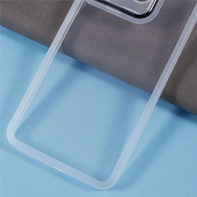 Bulk Purchasing 20Pcs For Xiaomi Redmi Note 13 4G Case Electroplated Camera Frame TPU Phone Cover Precise Cutouts - Transparent White