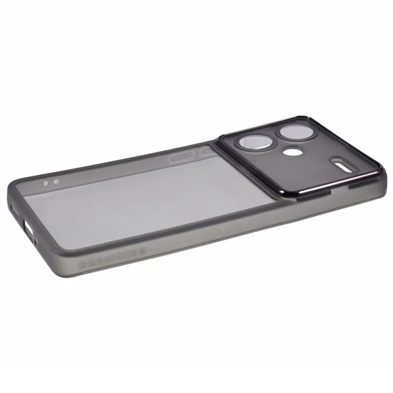 Bulk Purchasing 20Pcs For Xiaomi Redmi Note 13 Pro+ 5G Case Electroplated Camera Frame TPU Phone Cover Precise Cutouts - Transparent Black