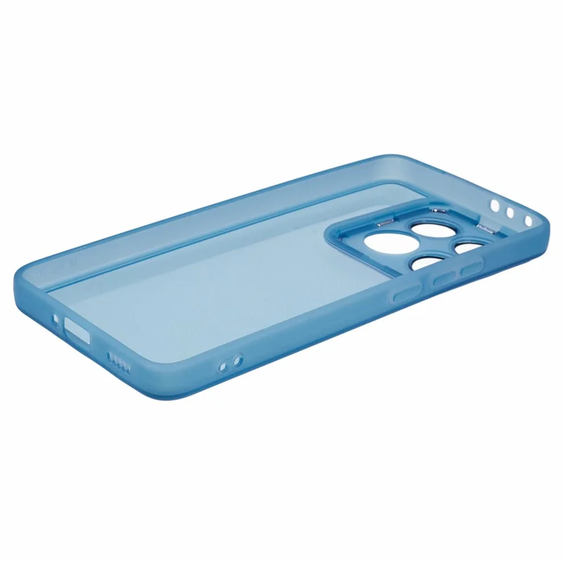 Compra a granel 20 Uds. Funda para Xiaomi 14T con marco de cámara electrodepositado, carcasa de TPU para móvil con cortes precisos - Azul transparente
