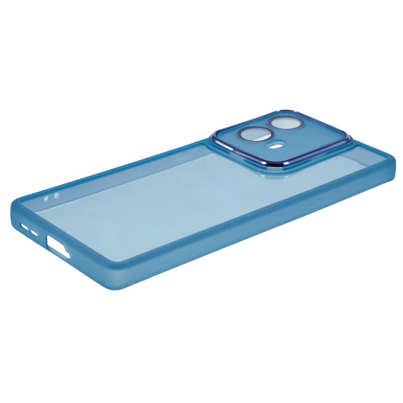 Bulk Purchasing 20Pcs For Motorola Moto G85 5G Case Electroplated Camera Frame TPU Phone Cover Precise Cutouts - Transparent Blue