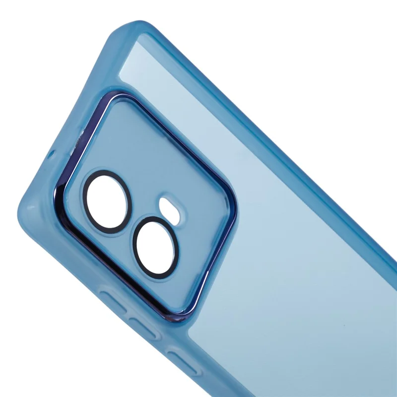 Bulk Purchasing 20Pcs For Motorola Moto G85 5G Case Electroplated Camera Frame TPU Phone Cover Precise Cutouts - Transparent Blue