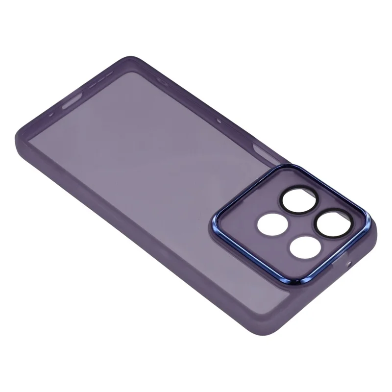 Bulk Purchasing 20Pcs For Motorola Moto G75 5G Case Electroplated Camera Frame TPU Phone Cover Precise Cutouts - Transparent Purple