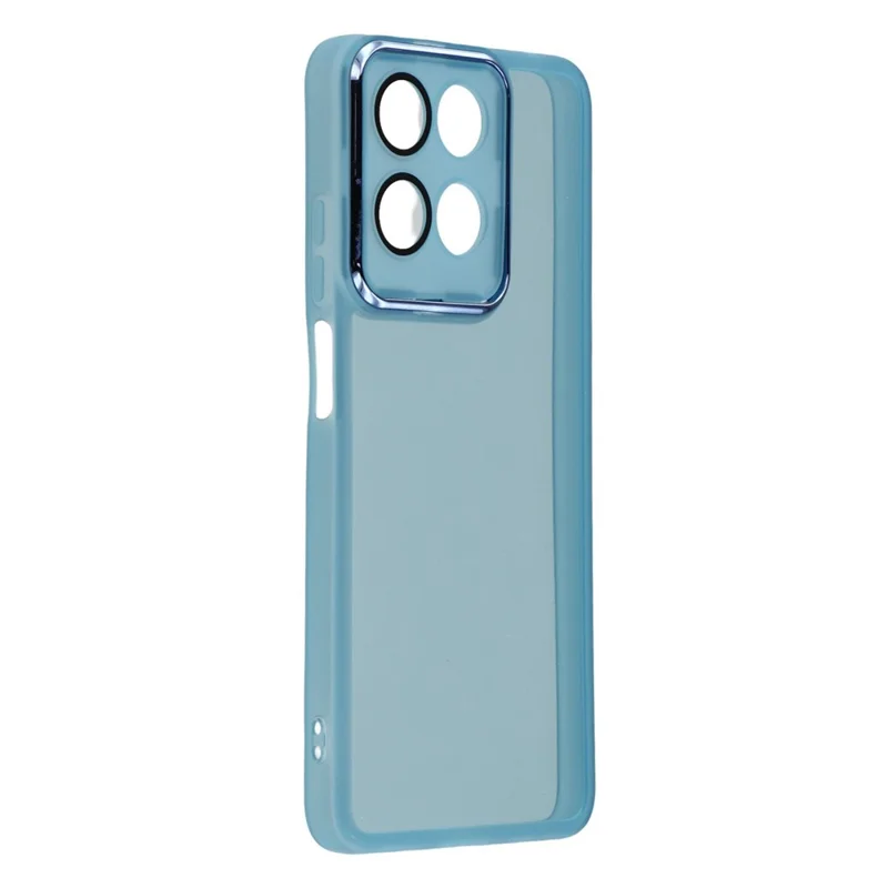 Bulk Purchasing 20Pcs For Motorola Moto G17 Power 4G / G17 4G / G15 4G / G15 Power 4G Case Electroplated Camera Frame TPU Phone Cover Precise Cutouts - Transparent Blue