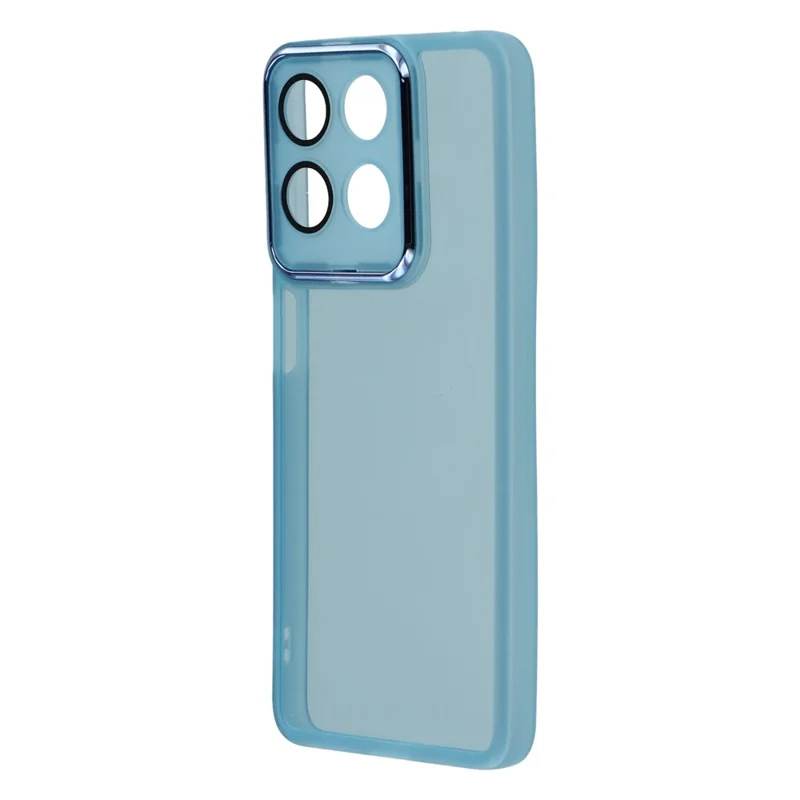 Bulk Purchasing 20Pcs For Motorola Moto G17 Power 4G / G17 4G / G15 4G / G15 Power 4G Case Electroplated Camera Frame TPU Phone Cover Precise Cutouts - Transparent Blue