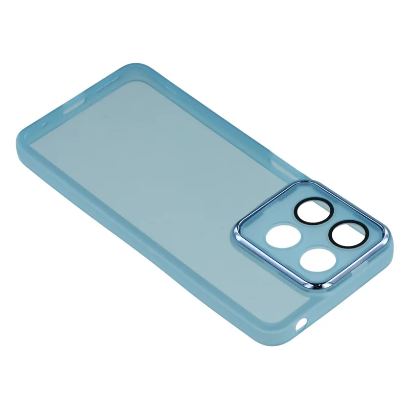 Bulk Purchasing 20Pcs For Motorola Moto G17 Power 4G / G17 4G / G15 4G / G15 Power 4G Case Electroplated Camera Frame TPU Phone Cover Precise Cutouts - Transparent Blue