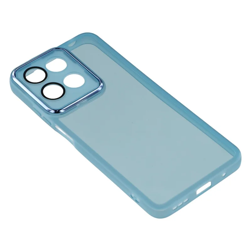 Bulk Purchasing 20Pcs For Motorola Moto G17 Power 4G / G17 4G / G15 4G / G15 Power 4G Case Electroplated Camera Frame TPU Phone Cover Precise Cutouts - Transparent Blue