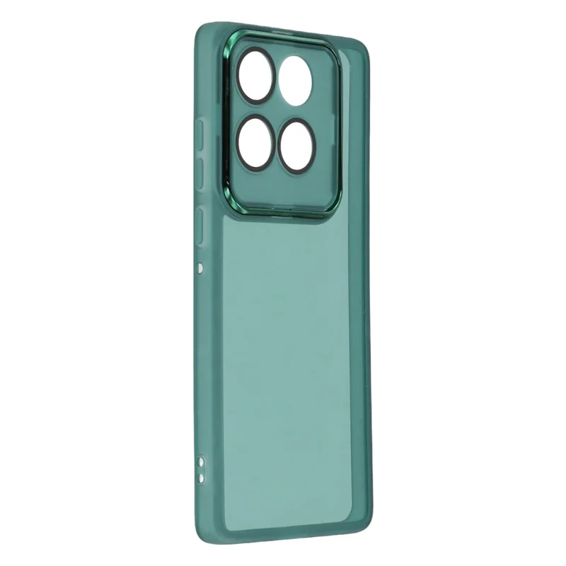 Compra al por mayor 20 unidades para Motorola Edge 60 Fusion 5G Carcasa Marco de cámara electrochapado TPU Funda de teléfono Recortes precisos - Verde transparente