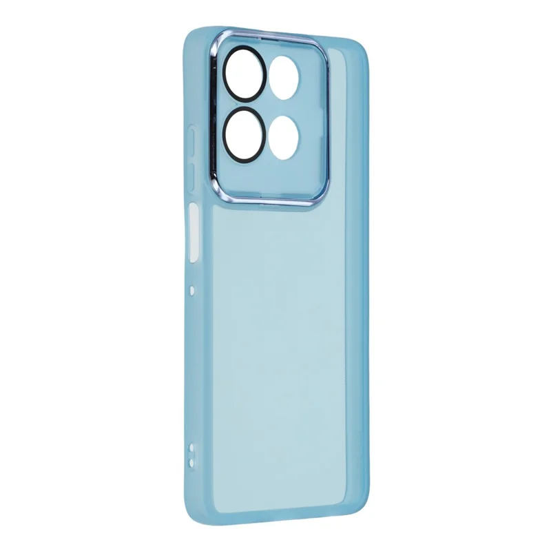 Bulk Purchasing 20Pcs For Motorola Moto G56 5G Case Electroplated Camera Frame TPU Phone Cover Precise Cutouts - Transparent Blue
