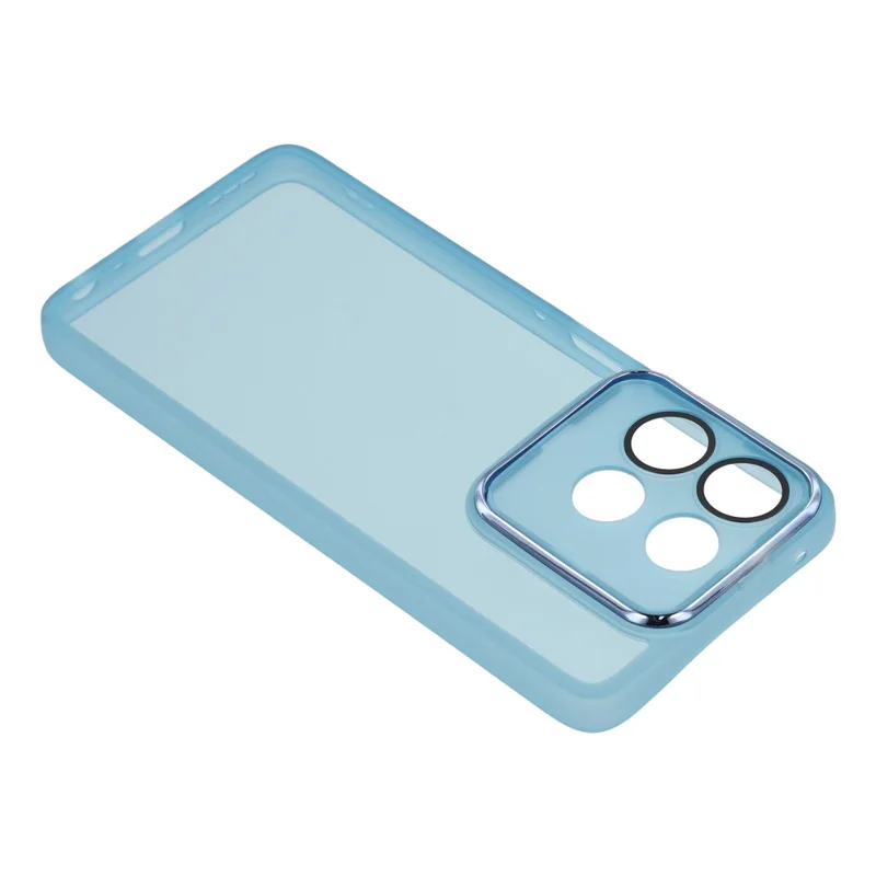 Bulk Purchasing 20Pcs For Motorola Moto G56 5G Case Electroplated Camera Frame TPU Phone Cover Precise Cutouts - Transparent Blue