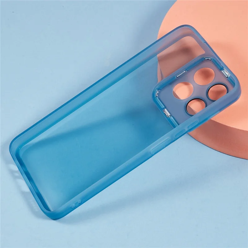 Bulk Purchasing 20Pcs For Honor X7c 5G / X7c 4G / 200 Smart 5G Case Electroplated Camera Frame TPU Phone Cover Precise Cutouts - Transparent Blue
