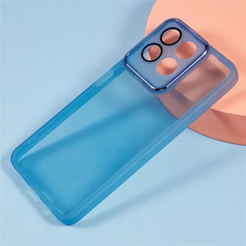 Bulk Purchasing 20Pcs For Honor X7c 5G / X7c 4G / 200 Smart 5G Case Electroplated Camera Frame TPU Phone Cover Precise Cutouts - Transparent Blue