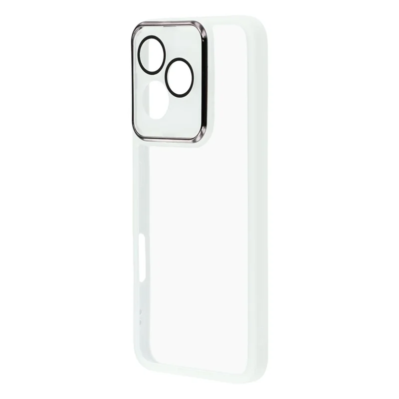 Großeinkauf 20 Stück Honor 400 Lite 5G Hülle Elektroplattierte Kamera Rahmen TPU Handyhülle mit präzisen Ausschnitten - Transparent Weiß