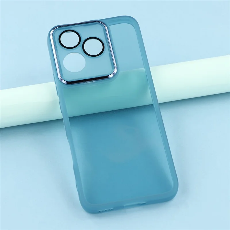 Bulk Purchasing 20Pcs For Honor 400 Lite 5G Case Electroplated Camera Frame TPU Phone Cover Precise Cutouts - Transparent Blue